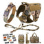 Tactical Training Large Dog Harness Collar Leash Molle Pouches Military Service Dog Vest Heavy Duty Dog Harness for Medium Dogs