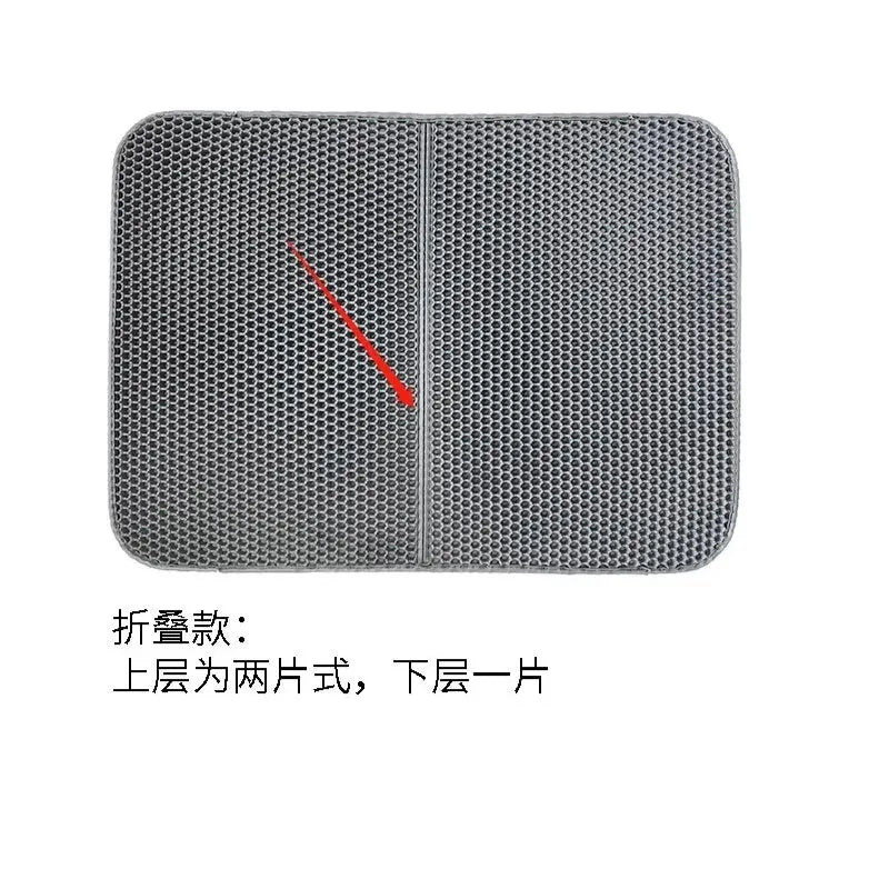 Cat Litter Mat EVA Double Layer Cat Litter Mat Cat Litter Basin Sand Falling Mat Eva Cat Litter Mat Cat Nest Mat Pet Mat