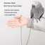Stainless Steel Bird foot Chain Parrot Anti-flying Traction Rope Bird Feet Bracelet Alloy Foot Ring Pet Bird Training Leash