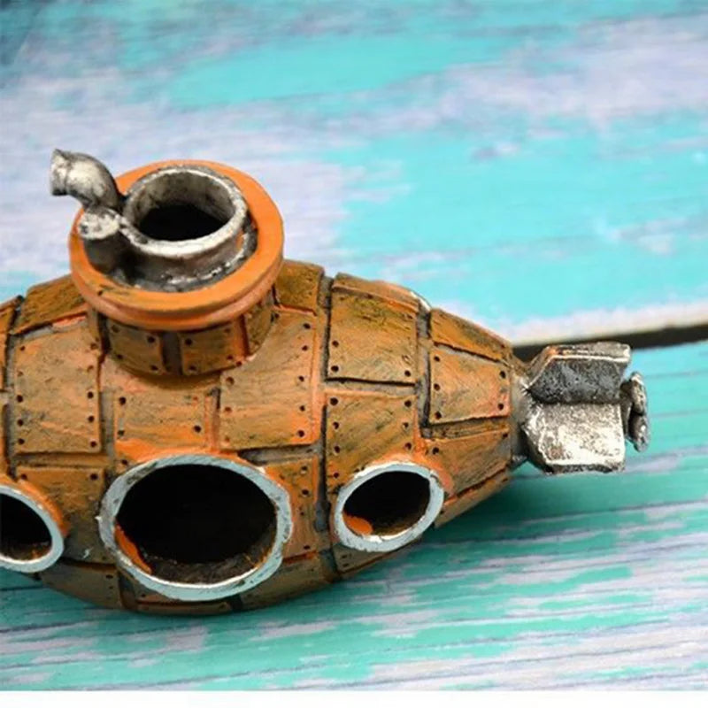Resin Submarine Ornaments Fish Shrimp Shelter Cave Landscaping Accessories for Aquarium Fish Tank Decorations