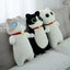 Kawaii Long Kitten Plush Toy Oblong Orange Black Siamese Cat Nap Sleep Throw Pillow for Kids School Home Bed Decor Hug Cushion