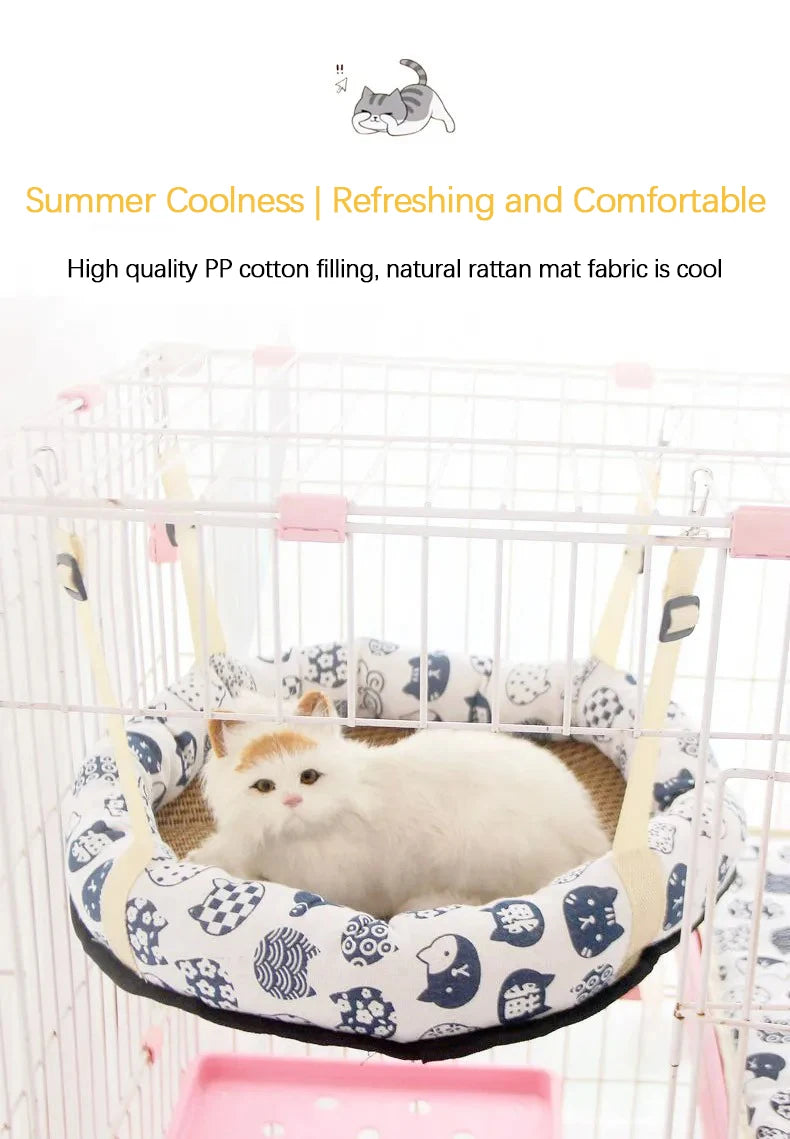 Pet Bed Warm Cushions Hammock All for Cats Plush Winter House Accessory Products Goods Houses Kitten Beds Accessories Habitats