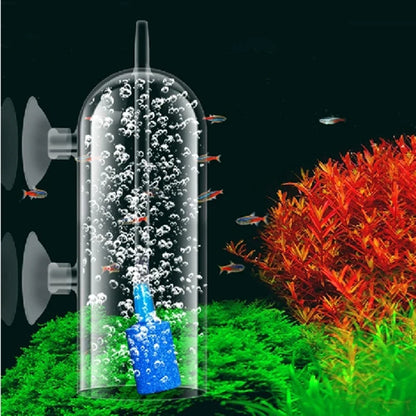 Glass Cover Fish Tank Aquarium Air Stone Oxygen Aerator Increasing Air Bubble Pond Pump Hydroponic Oxygen Supply High Quality