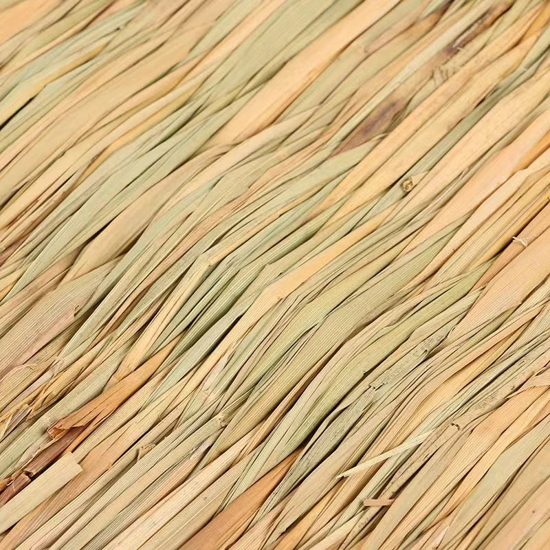 Handmade Straw Woven Pet Chew Mat Pad Pet House Cage Accessories For Hamster Rabbit Chinchilla Guinea Pig Small Pet Products