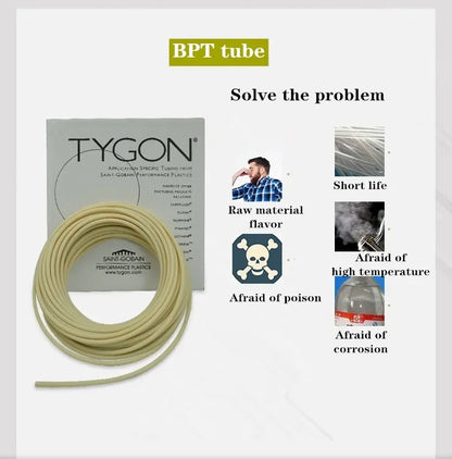 Kamoer High Temperature Chemical Resistance Peristaltic Pump Tube BPT Food Safe, Anti corrosion, Chemicals Tube Multisize шланг