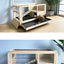Pulley Indoor Solid Wood Rabbit Cage Dragon Cat House Guinea Pig Villa Dutch Pig Nest Small Pet House Hedgehog Turtle House