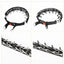 Pet Prong Collar for Dogs Adjustable Dog Choke Pinch Training Collar with Rubber Tips & Nylon Cover for Small Medium Large Dogs