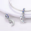 MULA 1PC Coffee Pet Moon Star Silver Plated Pendant Fit Original Snake Chain Charm Bracelet DIY Women Jewelry Gift