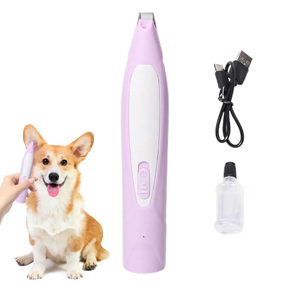 Paw Trimmer For Dogs Dog Paw Pad Trimmer With Led Auxiliary Lighting Noise-Free Led Auxiliary Lighting Paw Pad Trimmer For Cats
