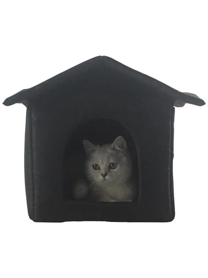 Winter Warm Waterproof Outdoor Pet House Cat Nest Thickened Cat Nest Tent Portable Travel Nest For Kitten Puppy Pets Supplies