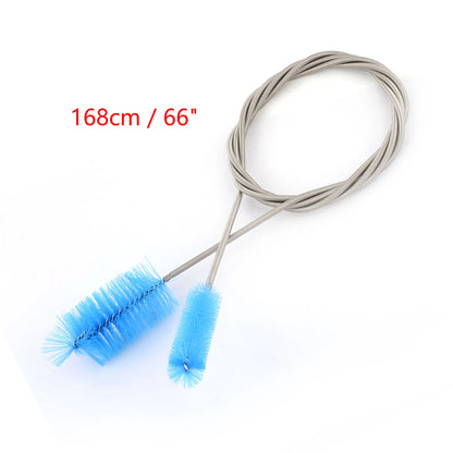UXCELL 1PC Aquarium Tube Cleaning Brush Pipe Clean Tools Drinking Glass Straw Double Ends Brushes Cleaner Fish Tank Washing Set