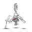MULA 1PC Coffee Pet Moon Star Silver Plated Pendant Fit Original Snake Chain Charm Bracelet DIY Women Jewelry Gift