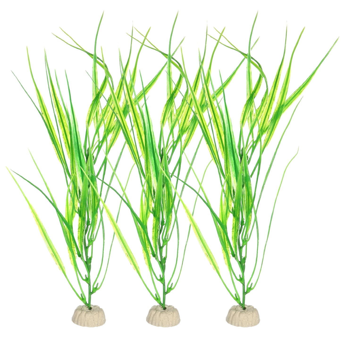 UXCELL 3/4/5/6/8/9 Pcs Artificial Aquarium Plants Grass Water Weeds Ornament Fish Tank Plant Flower Grass Decor Accessories