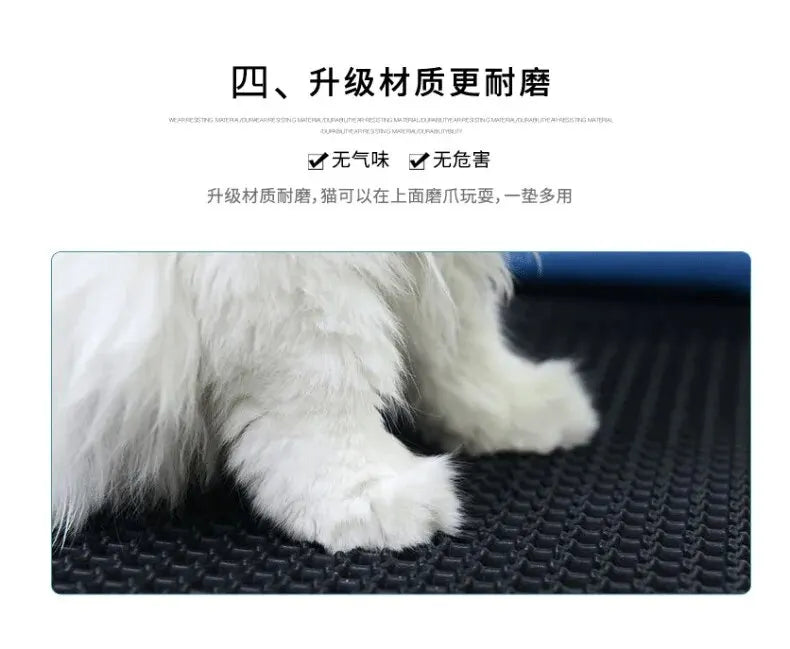 Cat Litter Mat EVA Double Layer Cat Litter Mat Cat Litter Basin Sand Falling Mat Eva Cat Litter Mat Cat Nest Mat Pet Mat