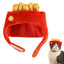 Cat Hats Halloween Dog Funny Cosplay Costume Hamburger Hats Burger-Shaped Puppy Costume Accessory Headwear for Cats Dogs Puppy