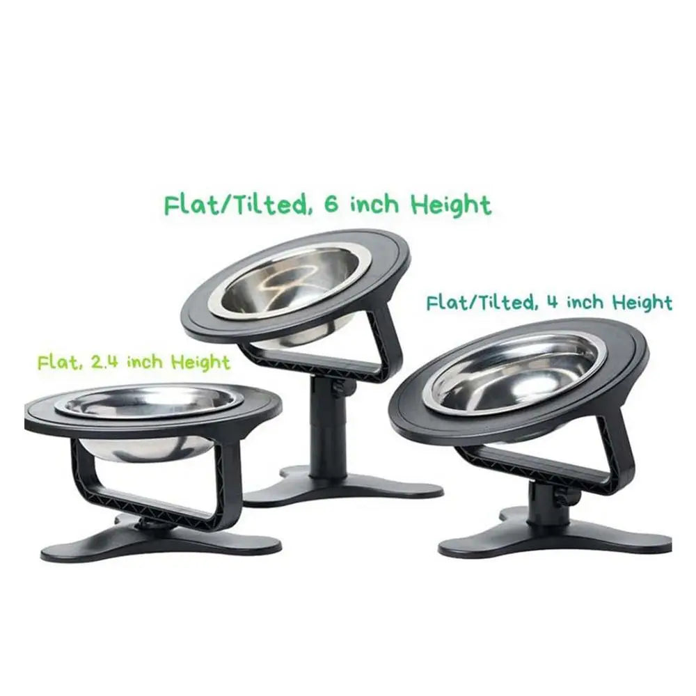 Elevated Dog Bowl Stand Dog Food Bowl Stand Feeder Adjustable Dog Food Water Bowls For Medium Small Puppies Pets Cats