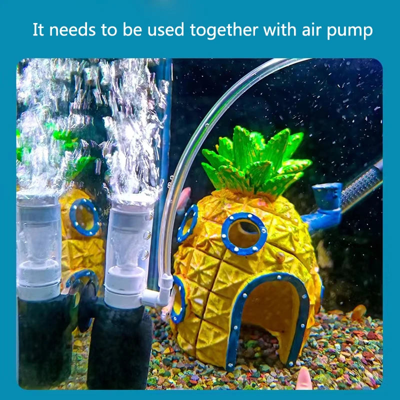 Mini Aquarium Sponge Filter Fish Tank Shrimp Pond Air Pump Biochemical Sponge Filter Aquarium Filtration Filter BioSponge Filter
