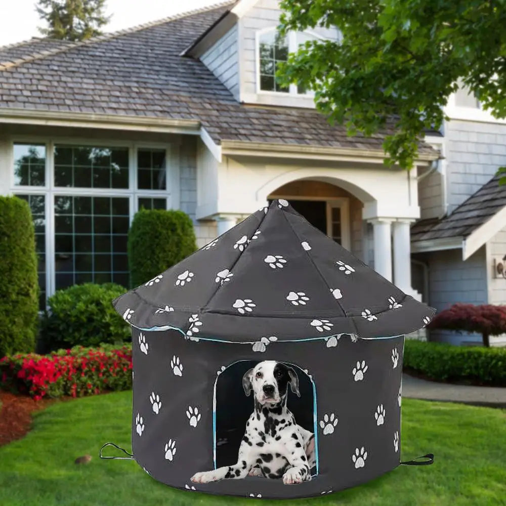 Cat House Dog Nest Waterproof Outdoor Winter Warm Pet Cave Insulated Outside Cat House Home Foldable and Washable Pet House
