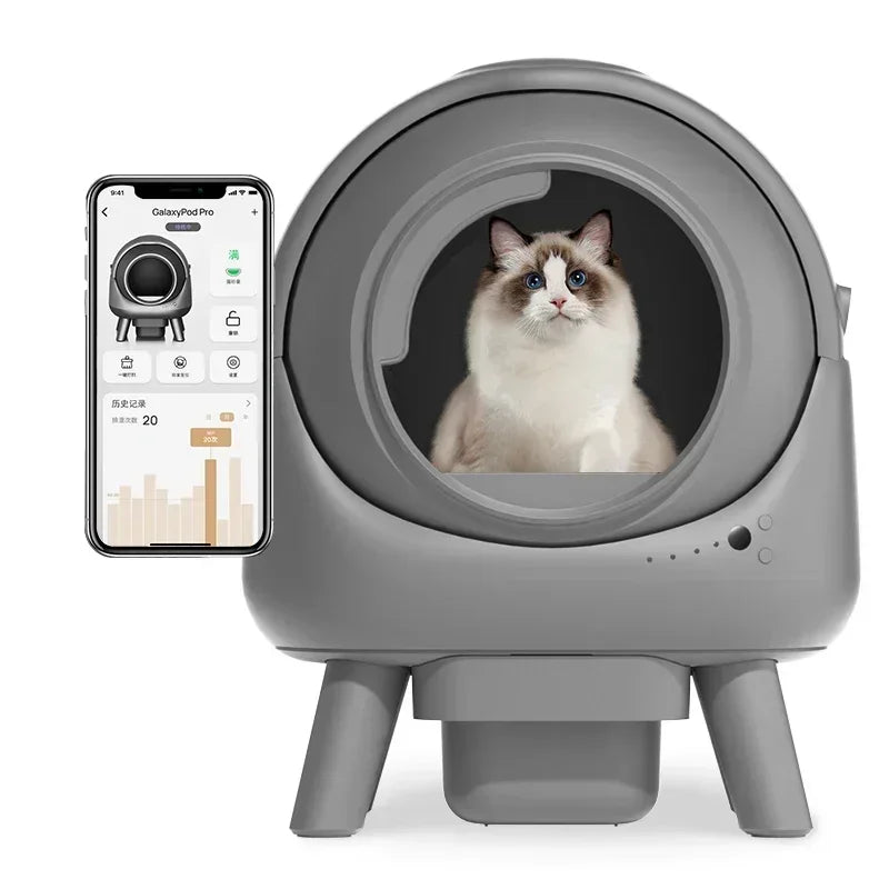 Automatic Rolling Cat Litter Box Large Roller Smart Cleaning Electroni ...