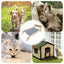 Pet Lounge Chair Portable Solid Cat Hammock Nest Beds Wooden Frame Swing Chair Multifunctional Kitten Raised Bed Cat Lounger