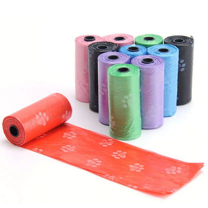 10 Roll Pet Dog Poop Bags Dispenser Collector Garbage Bag Puppy Dog Poop Scooper Bags for Dogs Cat Outdoor Cleaning Pet Supplies