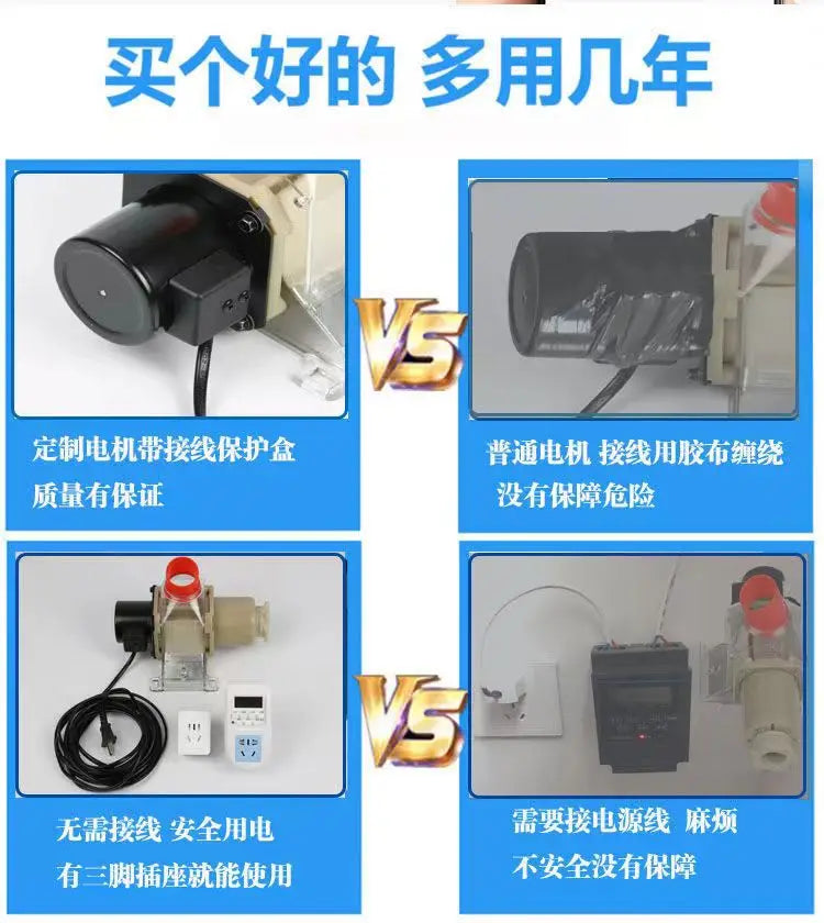 Automatic Chicken Feeder Pigeon Chicken Duck Carrier Pigeon Trough Intellegent Timing Automatic Chicken Feeder Pigeon Supplies