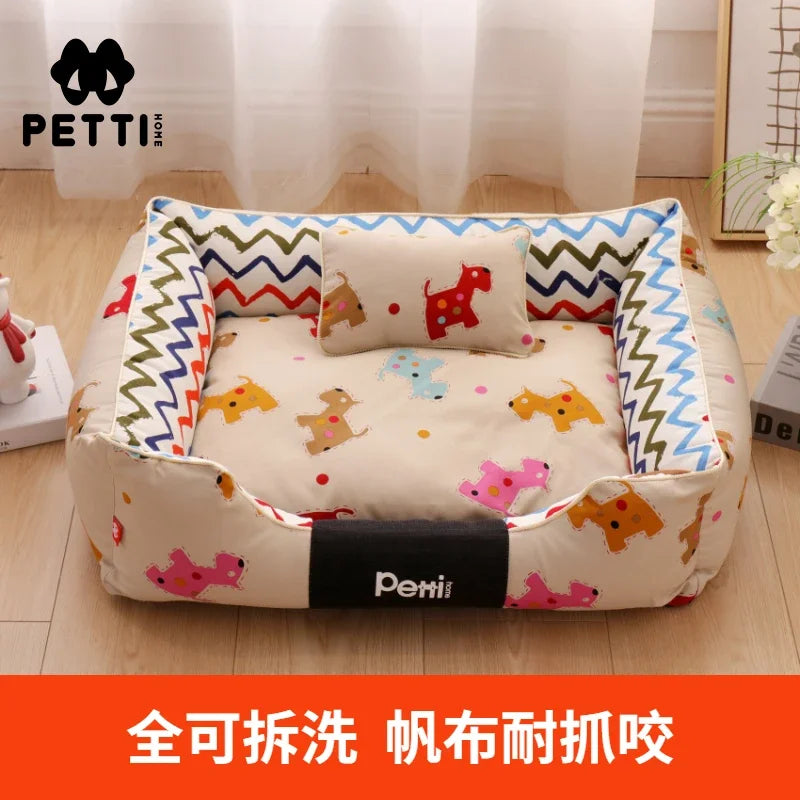 Master's house, kennel cat litter can be dismantled and washed in all seasons, small dog teddy dog pad Internet celebrity dog be