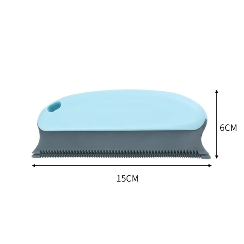 Hair cleaning brush Pet soft rubber tooth comb sticky hair dispenser soft silicone tricolor hair removal brush pet products