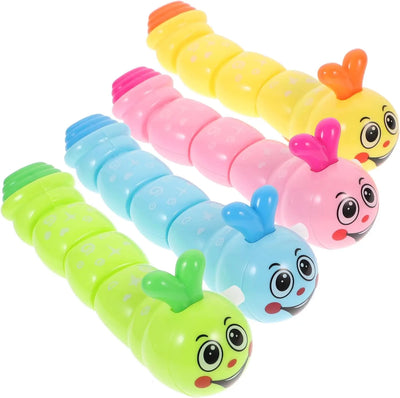1pc Cute Wind Up Clockwork Caterpillar Toy for Cat Clockwork Pet Toy Chewing Claws Thumb Bite Pet Accessories Interactive Toys