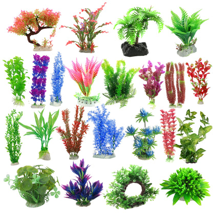 Uxcell Artificial Plants Grass Simulation Water Weeds Ornament Fish Tank Plant Flower Aquarium Grass Decoration Accessories