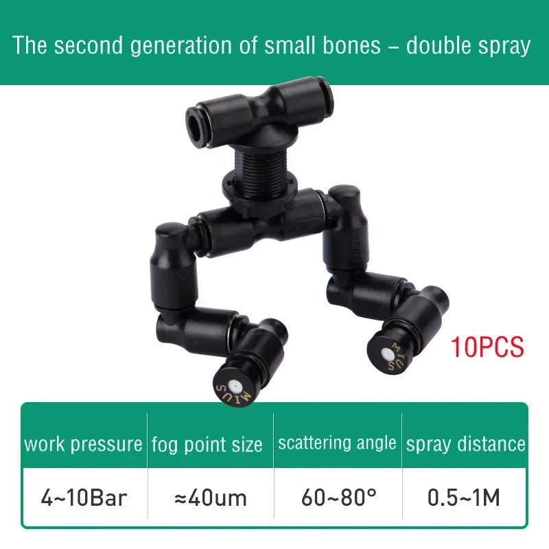 MIUS 2 Generation Reptiles Fogger Humidifier D Series Rainforest Spraying System Kits High Pressure Silent Pump Fog Machine