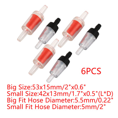 UXCELL Aquarium Air Pump Check Valve Fish Tank One-way Check Valve Tracheal Hose Pipe Carbon Dioxide System Accessories