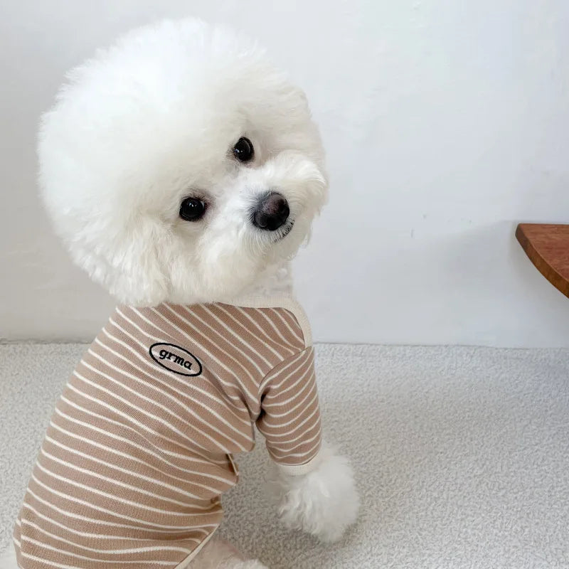 Dog Clothes for Small Dogs Cotton Dog Vest All Seasons Soft Dog Undershirt Chihuahua Bichon Costume Puppy Hoodie Dog T-Shirt