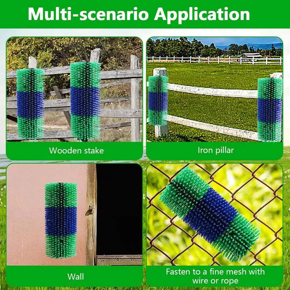 Livestock Scratch Brush Massage Grooming Brush Cow Brush Cattle Brush Horse Cow Scratcher Livestock Brush for Horse Cattle Sheep