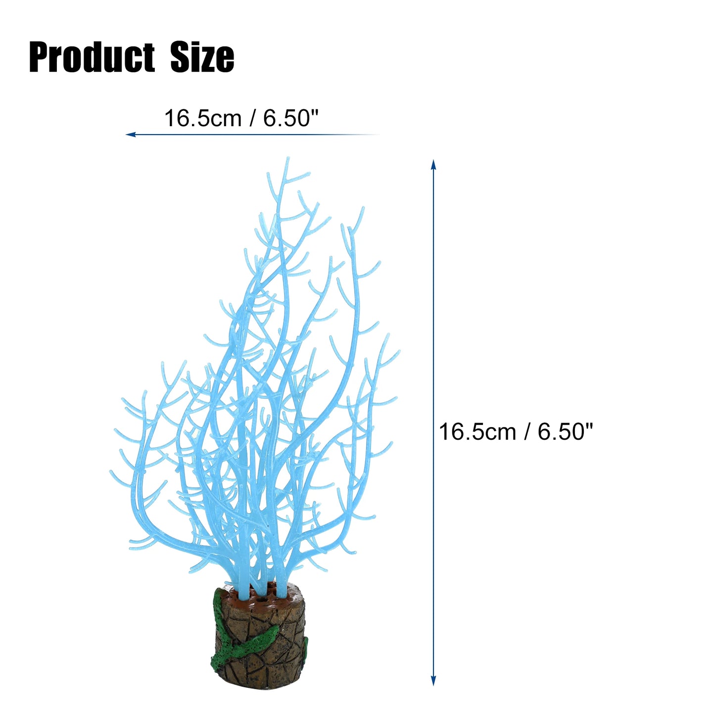 UXCELL Silicone Luminous Plants Glowing Simulation Coral Aquarium Artificial Fluorescence Deco Ornament Fish Tank Accessories