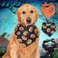 Dog Scarf Pet Costume Saliva Towel Adjustable Pumpkin Dog Scarf Triangle Pet Scarf Skull Washable For Boy Girl Toy