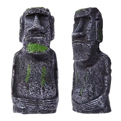1Pcs Resin Aquarium Decoration Fish Tank Ancient Antique Roman Statue Ornament Acuario Rocks for Aquarium Fish Decor Reptile Box
