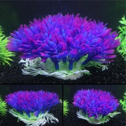 Artificial Wide Short Fish Tank Aquarium Plastic Plant Simulation Water Plants Grass For Fish Tank Aquarium Decoration Beautiful