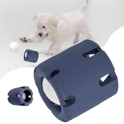 Dog Tennis Tumble Interactive Toy Pet Training Ball Rubber Heavy Duty Tennis Ball Cup Toy Puppy Chewing Dispensing self Play Toy
