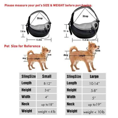 Large Space Pet Travel Shoulder Bag, Widened And Thickened Shoulder Strap Design Does Not Squeeze Breathable Mesh Pet Backpack