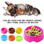 Candy Color Plastic Pet Round Bowl Cat And Dog Food Bowl Pet Small Cat And Dog Tableware Wholesale Easy To Clean Colorful