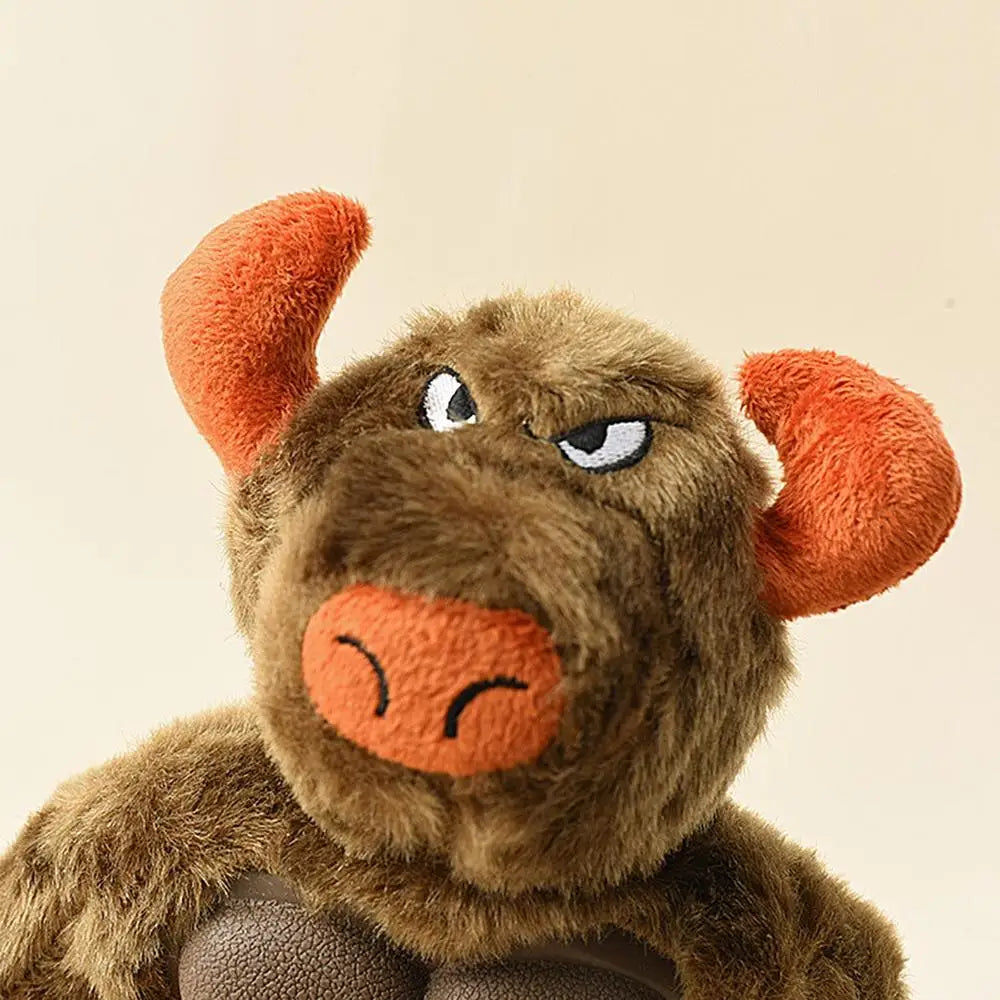 Cute Cow Puppy Dog Interactive Toy Bite Resistant Pet Chew Toys Dog Squeaky Toys For Small Dogs Orangutan Shape Accessories
