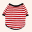 Stripe Dog T-shirt for Small Medium Dogs Cats Puppy Short Sleeve Cotton Shirt Pet Dog Summer Clothes French Bulldog Terrier