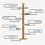 Cats Tree Floor Solid Wooden Cat Tree House Climbing Pets Furniture Adjustable Kitten Trees Tower Multilayer Cat Climbing Frame