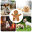 Gingerbread Man Dog Costume Soft Puppy Costume Hoodie Christmas Puppy Gingerbread Transformation Clothes For Cats Dogs