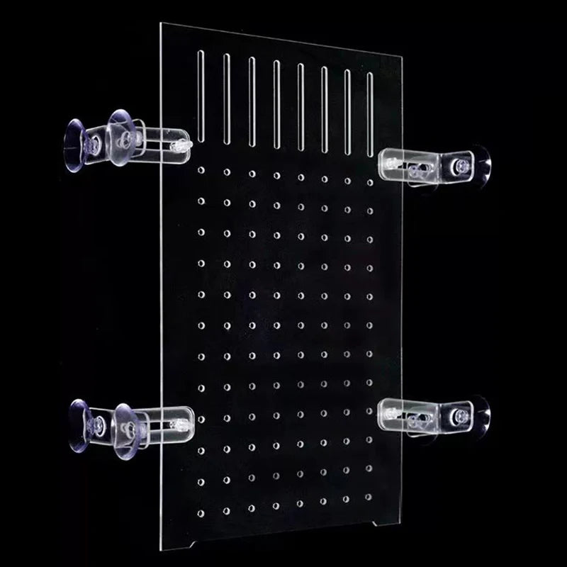 Transparent Acrylic Fish Tank Isolation Board Aquarium Grid Separation Separator Portable Water Supply Acrylic Divider Terrarium