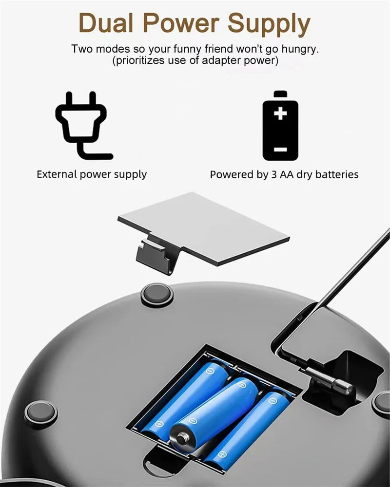 Automatic Pet Feeder 4L Capacity Smart Timer Tuya Control Food Dispenser with Stainless Steel Bowl Dogs Cats Feeding Supplies