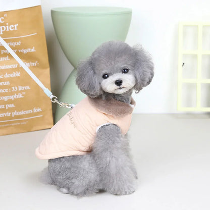 Winter Warm Fur Collar Dog Jacket Windproof & Waterproof Dog Clothes for Small Dogs Puppy Vest Chihuahua Yorkie Coat Pet Costume