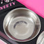 Pet Double Feeding Bowl Non-Slip Feeder Two Dishes For Cats Non-skid Pet Stainless Steel Bowls Pet Feeder Food Dispenser