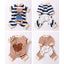 Thin Dog Clothes for Small Dogs Cute Bear Striped Dog Jumpsuit Pet Dog Coat Four Legs Dog Pajamas Kitten Puppy Sweatshirt Autumn